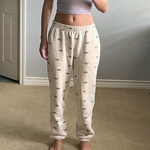 super soft eye ball print sweatpants